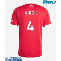 Liverpool Virgil van Dijk #4 Replica Home Shirt 2025-26 Short Sleeve